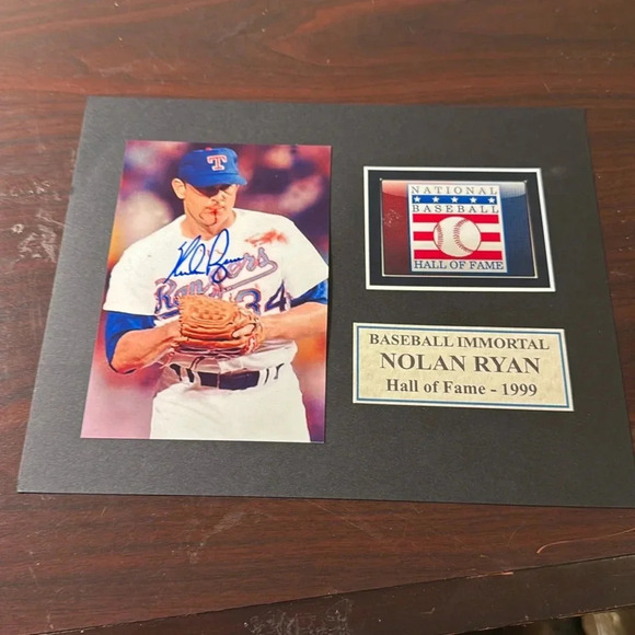Nolan Ryan autograph Texas Rangers photo - Picture 1 of 1
